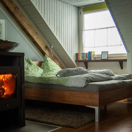 Hof Vierzehnender Im Hohen Venn - 70qm Fachwerk-studio - Grosses Wohn-schlafzimmer Mit Dachterrasse Und Kaminofen - Separate Kueche - Perfekt Fuer Paare - - Eifel - Hunde Willkommen - Islandpferde *