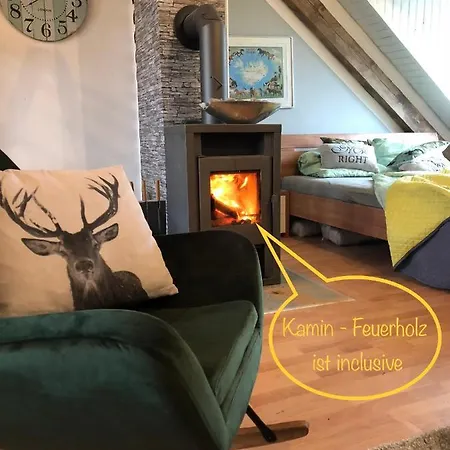 Hof Vierzehnender Im Hohen Venn - 70qm Fachwerk-studio - Grosses Wohn-schlafzimmer Mit Dachterrasse Und Kaminofen - Separate Kueche - Perfekt Fuer Paare - - Eifel - Hunde Willkommen - Islandpferde *