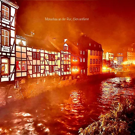 Hof Vierzehnender Im Hohen Venn - 70qm Fachwerk-studio - Grosses Wohn-schlafzimmer Mit Dachterrasse Und Kaminofen - Separate Kueche - Perfekt Fuer Paare - - Eifel - Hunde Willkommen - Islandpferde Monschau