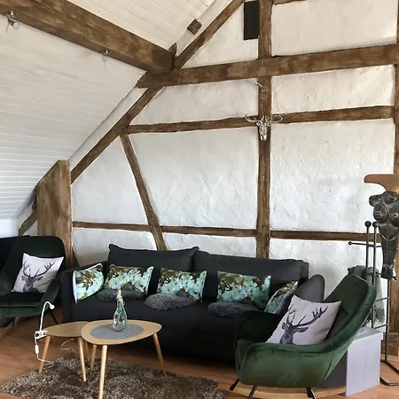 아파트 Hof Vierzehnender Im Hohen Venn - 70qm Fachwerk-studio - Grosses Wohn-schlafzimmer Mit Dachterrasse Und Kaminofen - Separate Kueche - Perfekt Fuer Paare - - Eifel - Hunde Willkommen - Islandpferde *