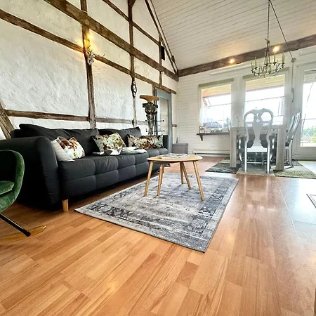 Hof Vierzehnender Im Hohen Venn - 70qm Fachwerk-studio - Grosses Wohn-schlafzimmer Mit Dachterrasse Und Kaminofen - Separate Kueche - Perfekt Fuer Paare - - Eifel - Hunde Willkommen - Islandpferde Apartament
