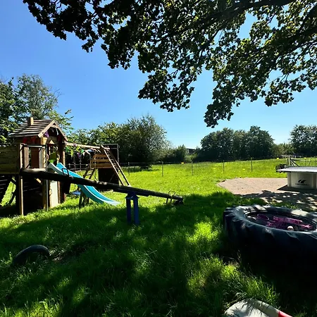 Hof Vierzehnender Im Hohen Venn - 70qm Fachwerk-studio - Grosses Wohn-schlafzimmer Mit Dachterrasse Und Kaminofen - Separate Kueche - Perfekt Fuer Paare - - Eifel - Hunde Willkommen - Islandpferde דירה מונשאו