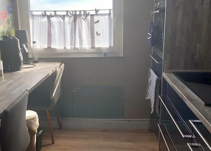 公寓 Hof Vierzehnender Im Hohen Venn - 70qm Fachwerk-studio - Grosses Wohn-schlafzimmer Mit Dachterrasse Und Kaminofen - Separate Kueche - Perfekt Fuer Paare - - Eifel - Hunde Willkommen - Islandpferde *