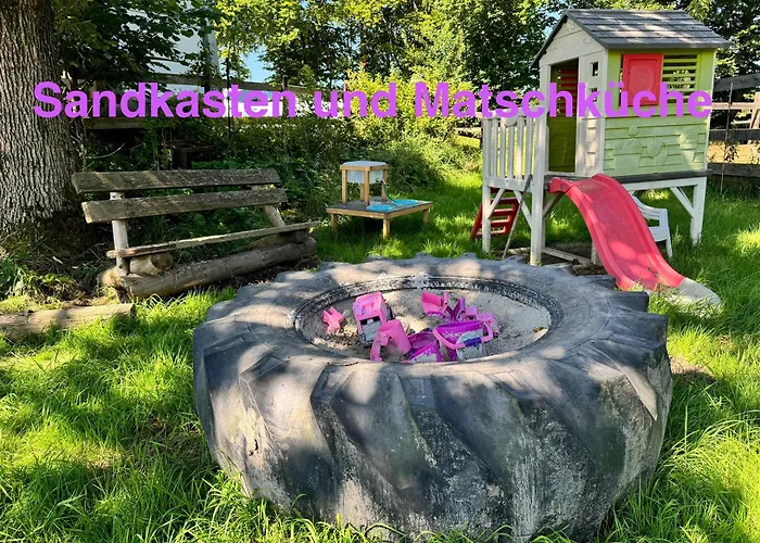 公寓 Hof Vierzehnender Im Hohen Venn - 70qm Fachwerk-studio - Grosses Wohn-schlafzimmer Mit Dachterrasse Und Kaminofen - Separate Kueche - Perfekt Fuer Paare - - Eifel - Hunde Willkommen - Islandpferde 蒙绍