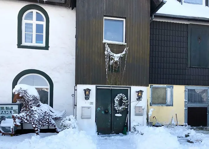 Hof Vierzehnender Im Hohen Venn - 70qm Fachwerk-studio - Grosses Wohn-schlafzimmer Mit Dachterrasse Und Kaminofen - Separate Kueche - Perfekt Fuer Paare - - Eifel - Hunde Willkommen - Islandpferde *